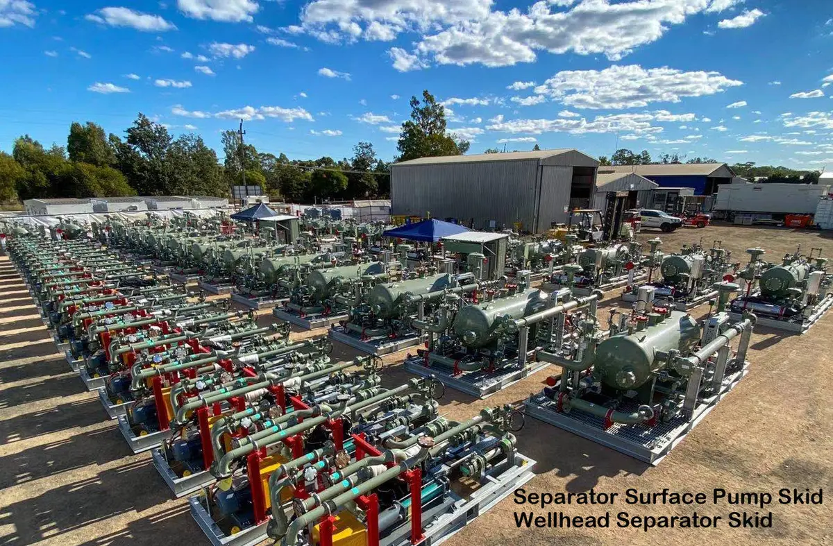 Separator and surface pump skids